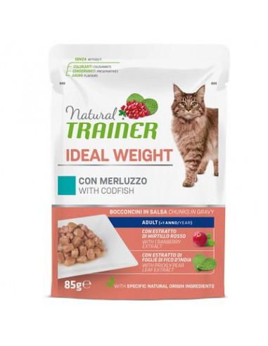trainer natural cat 85gr busta ideal weight con merluzzo 925731