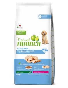 trainer natural dog 12kg junior maxi pollo 9-24 mesi 963362 flash 44,99