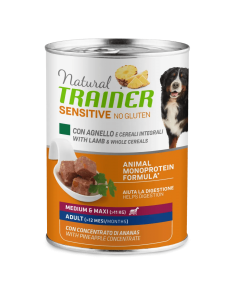 trainer natural sensitive dog 400gr med/maxi ad trota