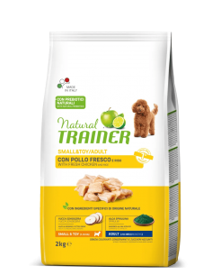 trainer natural dog 2kg small&toy ad pollo riso