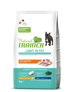 trainer natural dog 2kg small&toy light tacchino