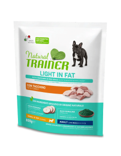 trainer natural dog 800gr small&toy light tacchino