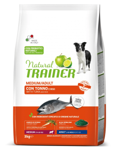 trainer natural dog 3kg medium ad tonno riso