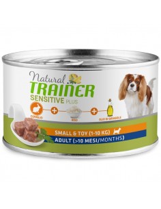 trainer natural sensitive plus dog 150gr small&toy ad coniglio e riso