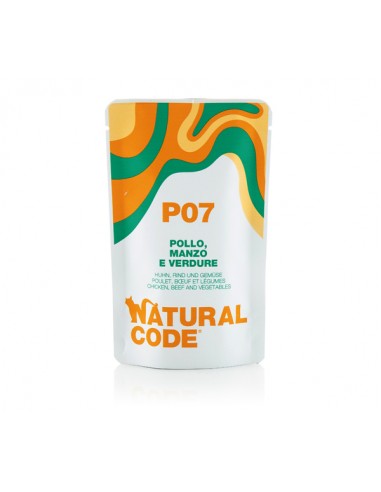 natural code p07 70gr pollo manzo verdure 1217
