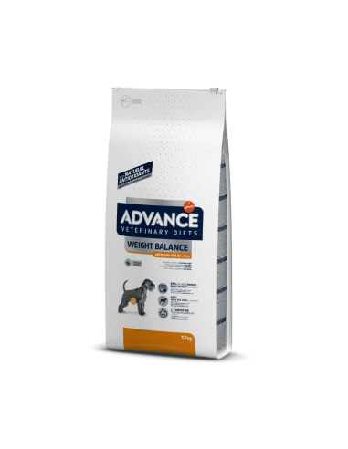 advance dog diet 12kg weight balance