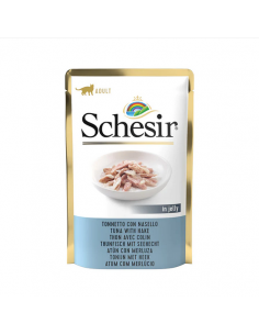 schesir cat 85gr busta ocean tonnetto con nasello in jelly 01070107