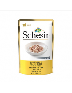 schesir cat 85gr double taste busta tonnetto pollo 01070101