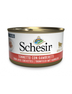 schesir cat 85gr lattina spec. mar. tonnetto con gamberetti 01074013