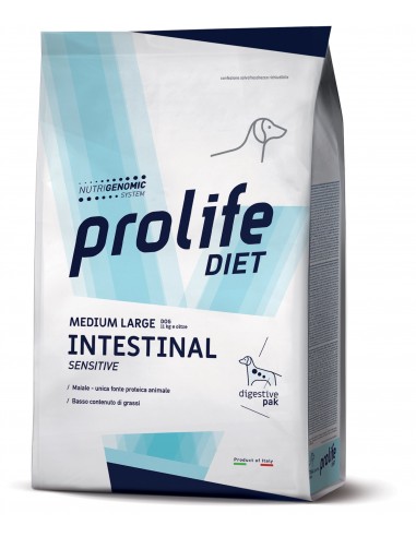 prolife dog vet intestinal sensitive medium-large 2kg zcd.33283