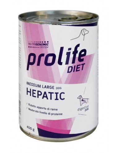 prolife dog vet hepatic 400gr zcu.33160