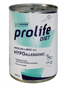 prolife dog vet hypoallergenic nuova proteina 400gr zcu.39865