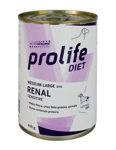prolife dog vet renal sensitive nuova proteina 400gr zcu.39889