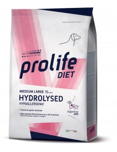 PROLIFE DIET DOG 2KG HYDROLISED HYPOALLERGENIC MEDIUM/LARGE CON AGNELLO IDROLIZZATO E ALGHE ESSICCATE ZDD.43466