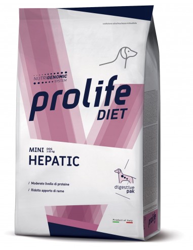 PROLIFE DIET DOG 1,5KG HEPATIC MINI CON POLLO FRESCO ZDD.43596