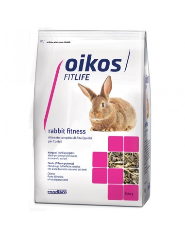 oikos mangime per conigli adulti fitness 600gr zoo.32026
