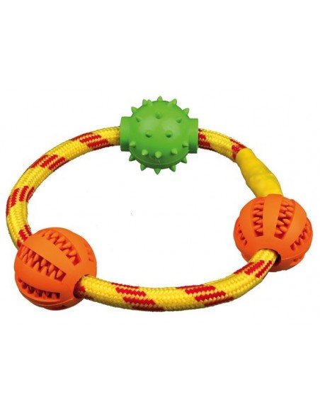 tx33704 dog gioco dentafun corda con giochi 20cm