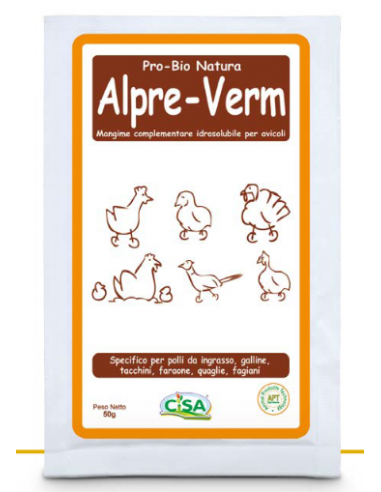 alpre-verm polvere busta 50gr mangime...