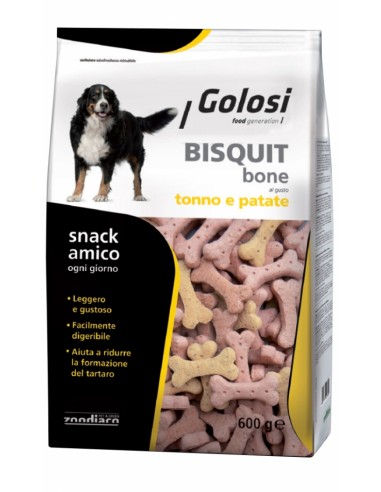 golosi dog bisquit bone 600gr tonno e...