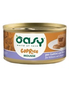 OASY WET CAT 85GR LATTINA CAPRICE MOUSSE KITTEN CON POLLO