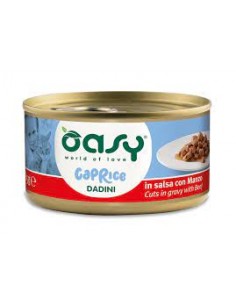 OASY WET CAT 85GR LATTINA CAPRICE DADINI IN SALSA CON MANZO