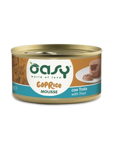 OASY WET CAT 85GR LATTINA CAPRICE MOUSSE CON TROTA