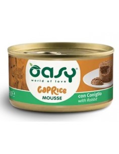 OASY WET CAT 85GR LATTINA CAPRICE MOUSSE CON CONIGLIO