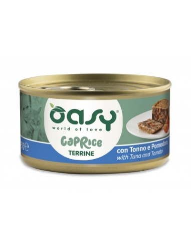 OASY WET CAT 85GR LATTINA CAPRICE TERRINE CON TONNO E POMODORO