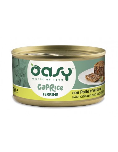 OASY WET CAT 85GR LATTINA CAPRICE TERRINE CON POLLO E VERDURE