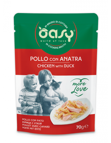 OASY CAT 70GR BUSTA MORE LOVE POLLO...