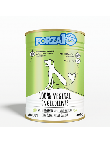 F10 DOG 400GR ADULT MAINTENANCE 100% VEGETAL ZUCCA, MELA ,CAROTA 0310412