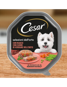 cesar 150gr selezioni dell'orto pate' manzo con cuore di verdure dell'orto 361463