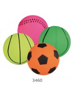 tx3443 dog gioco palla gomma fluorescente galleg d6cm