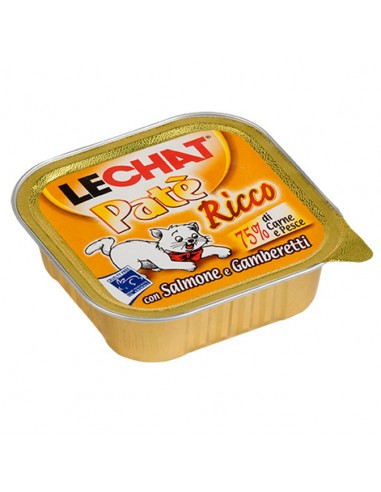 lechat cat pate 100gr salmone/gamberetti