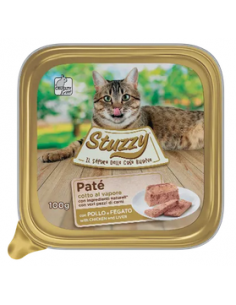 stuzzy cat vaschetta 100gr pate pollo e fegato 01031106