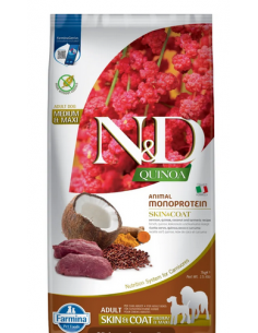 farmina dog 7kg n&d quinoa adult all breeds skin&coat venison quinoa coconut tumeric recipe grain free
