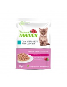 TRAINER NATURAL CAT 85GR BUSTA KITTEN MERLUZZO