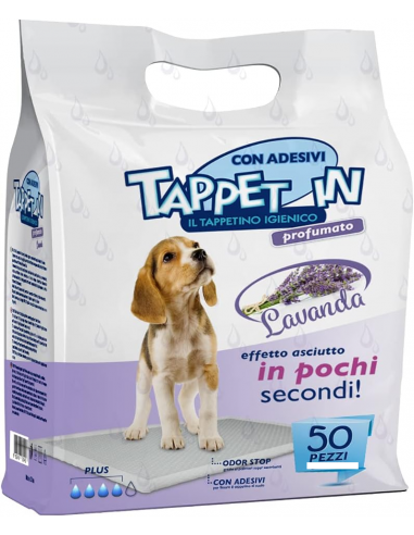 traversa tappet-in con adesivi 60x90cm 50pz profumato lavanda off zg 395400040