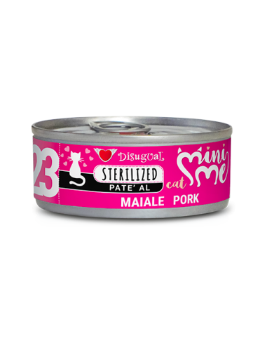 DISUGUAL CAT LATTINA MINI ME 23 STERILIZED PATE' AL MAIALE 85GR MIME049