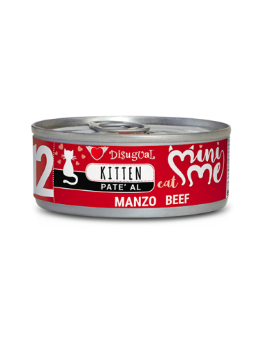 DISUGUAL CAT LATTINA KITTEN MINI ME 12 PATE' AL MANZO 85GR MIME082