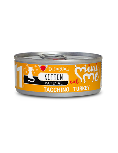 DISUGUAL CAT LATTINA KITTEN MINI ME 11 PATE' AL TACCHINO 85GR MIME083