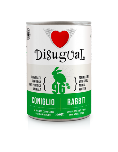 DISUGUAL DOG LATTINA MONOPROTEICO GRAIN FREE AL CONIGLIO 400GR DSGS407