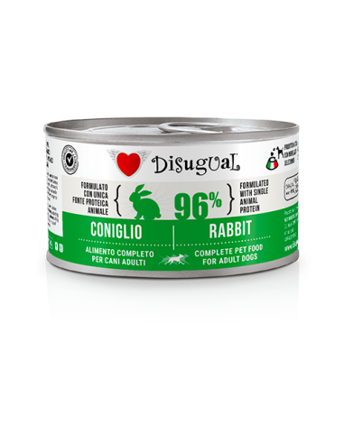 DISUGUAL DOG LATTINA MONOPROTEICO GRAIN FREE AL CONIGLIO 150GR DSGV107