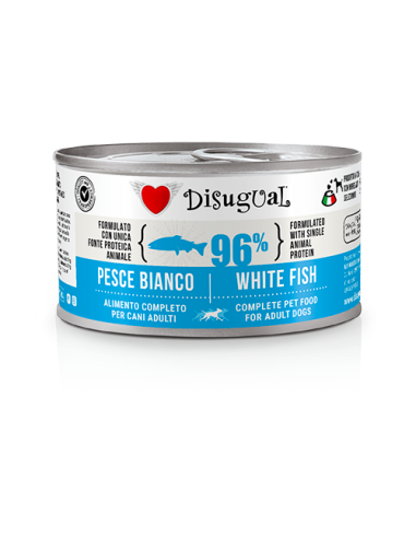 DISUGUAL DOG LATTINA MONOPROTEICO GRAIN FREE AL PESCE BIANCO 150GR DSGV104