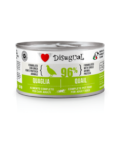 DISUGUAL DOG LATTINA MONOPROTEICO GRAIN FREE ALLA QUAGLIA 150GR DSGV111