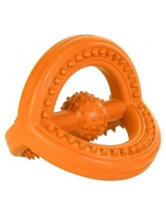 tx3317 dog gioco anello in gomma piena d14cm