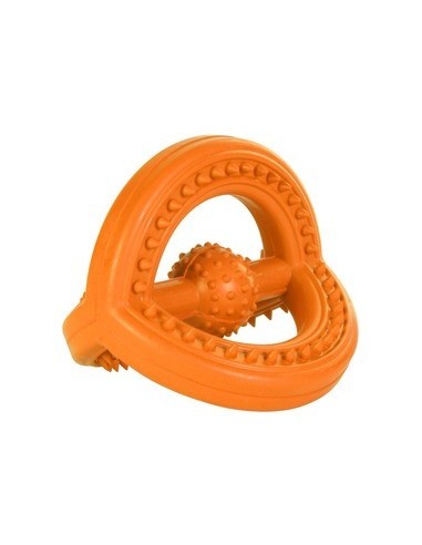 tx3317 dog gioco anello in gomma piena d14cm