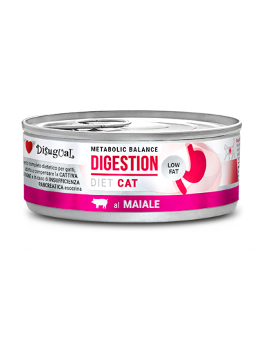 DISUGUAL DIET CAT LATTINA DIGESTION LOW FAT AL MAIALE 85GR DSDTG011