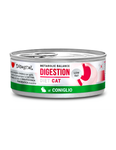 DISUGUAL DIET CAT LATTINA DIGESTION LOW FAT AL CONIGLIO 85GR DSDTG012