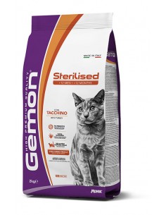 GEMON CAT 7KG ADULT HP STERILIZED TACCHINO
